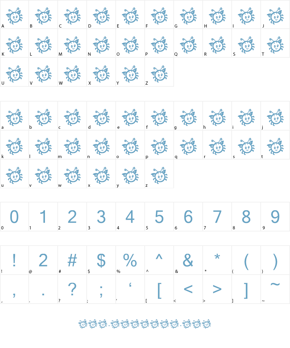 cuddlebugs Font Character